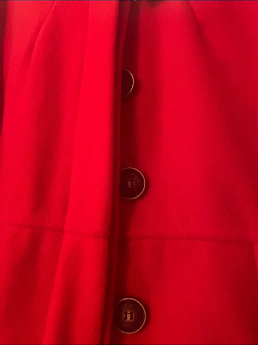 Witchery Red Pea Coat